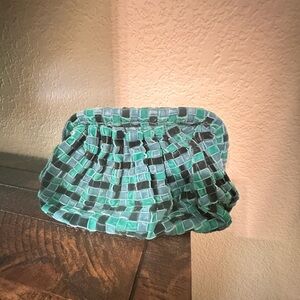 Chic Green Mosaic Evening Bag